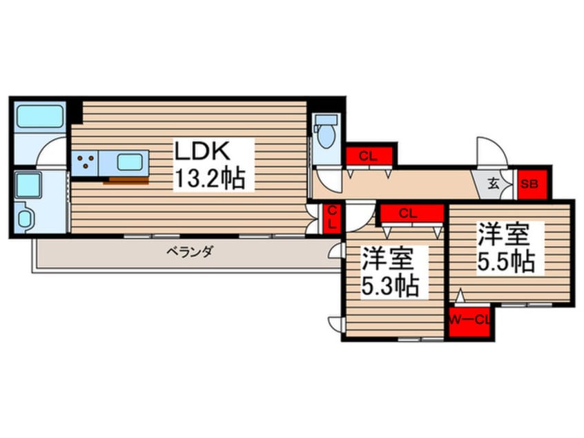 間取図 エストフォート上本郷