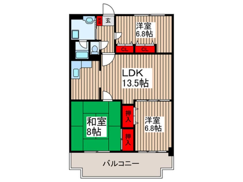 間取図 プリメ－ル石神井
