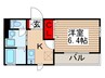 ブリーズ綾瀬 1Kの間取り