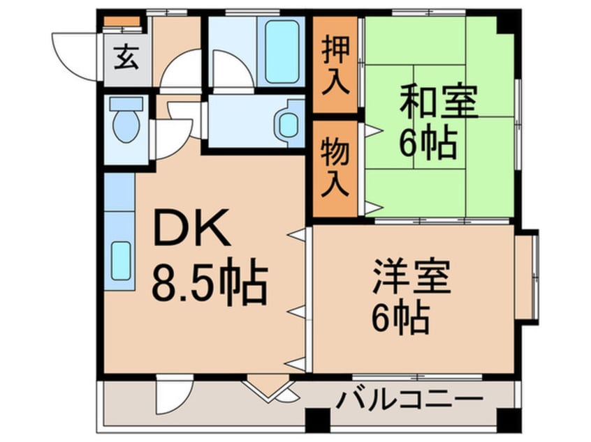 間取図 ドミ上板橋