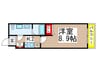 アーク船橋 1Kの間取り