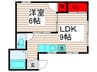 フォーブル西新井 1LDKの間取り