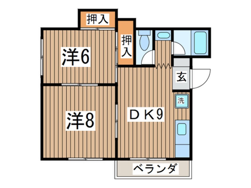 間取図 第一カサリンダ