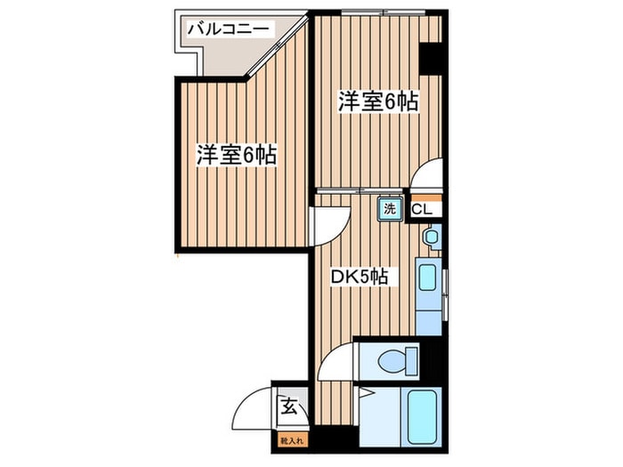 間取り図 カネサカ第２関口マンション