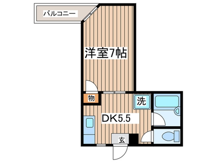 間取り図 カネサカ第２関口マンション