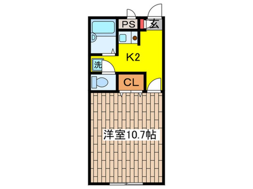 間取図 アム－ル中原