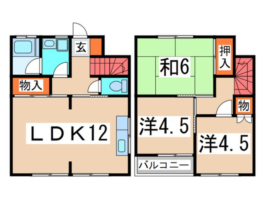 間取図 テラスハウス１