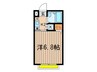 スポット上目黒 1Kの間取り