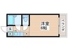 フェリースカベ 1Kの間取り