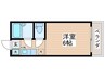 フェリースカベ 1Kの間取り