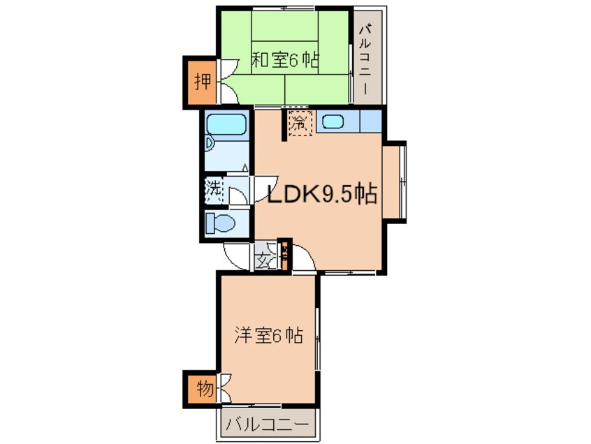 間取図 グリ－ンコ－ポ南ヶ丘