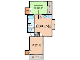 間取図 グリ－ンコ－ポ南ヶ丘