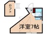 スターズ石神井 1Rの間取り