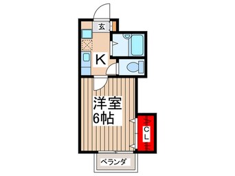 間取図 シャルマン南越谷