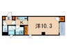 セントレジスＭ 1Kの間取り