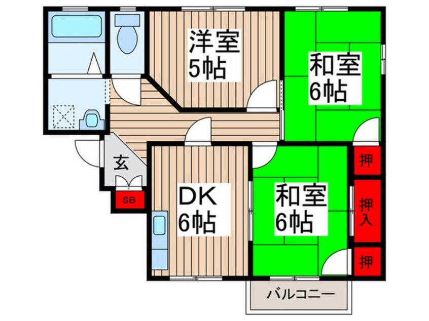 間取図 コ－ポふじみ野Ｂ棟