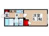 Ｃｈａｔｏｎ野田 1Kの間取り