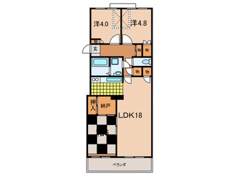 間取図 上石神井ハイム4号棟（303）