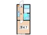 WITH PLACE T3 1Kの間取り