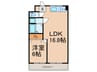 Plaza du Motoya 1LDKの間取り