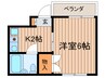 コ－ポサニ－ 1Kの間取り