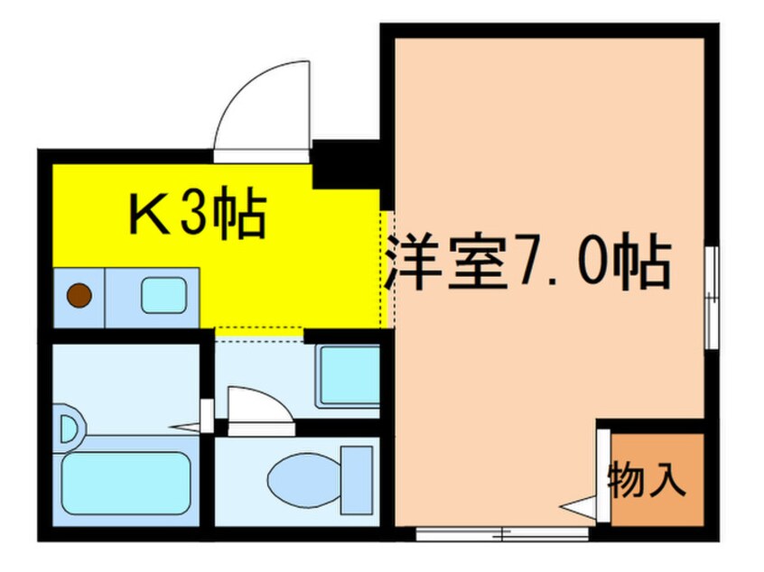 間取図 メゾンベルファミ－ユ