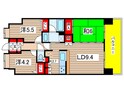 ダイアパレス京葉蘇我Ⅱ（1002）の間取図