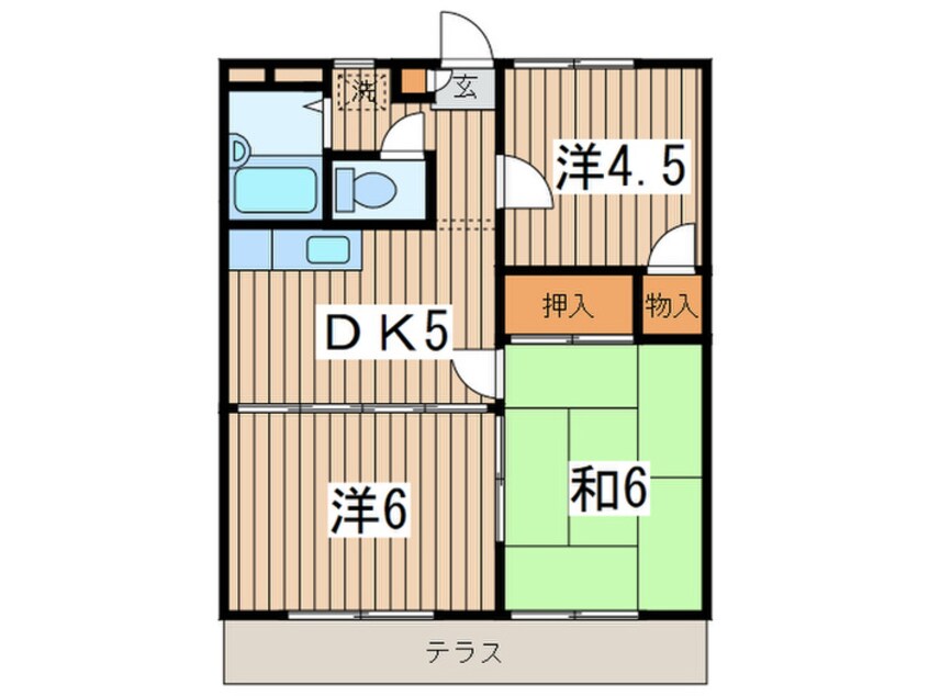 間取図 コーポサトー１