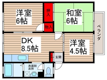 間取図 ビラ若芝