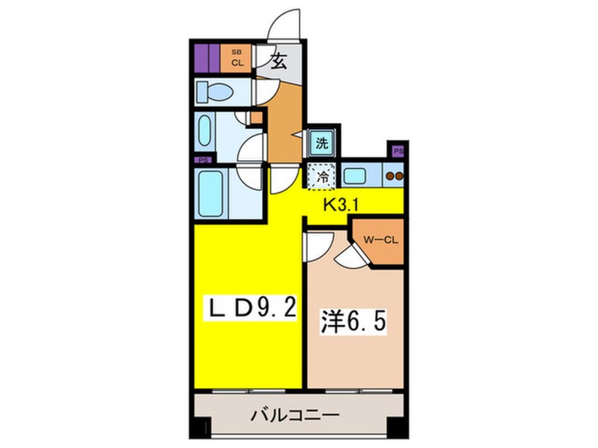 間取図 エフロ－レ日本橋（１２０８）