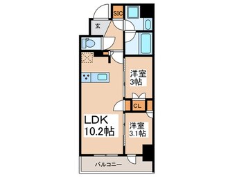 間取図 JMFレジデンス浅草橋三丁目