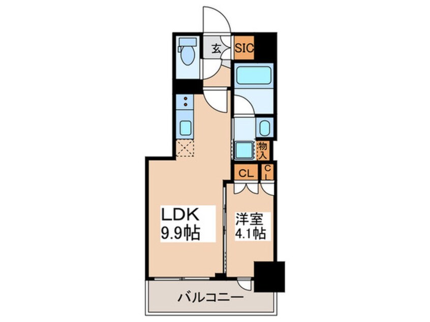 間取図 JMFレジデンス浅草橋三丁目