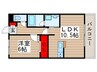 マナブライトン・フロント 1LDKの間取り