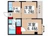 ム－ンハイツ（桜台） 2DKの間取り