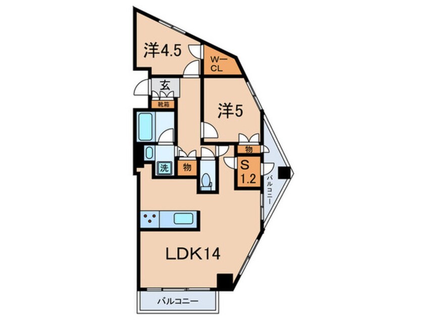 間取図 レジディア文京音羽