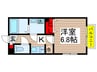 アムールSKR 1Kの間取り