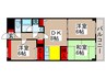 ルミエールソレール1 3DKの間取り