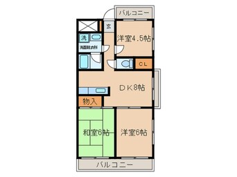 間取図 グレ－ス新川崎