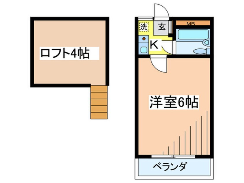 間取図 ハイムレインボーA