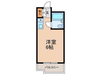 間取図 ﾓﾅｰｸﾏﾝｼｮﾝ溝ノ口Ⅰ(303)