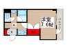 ゲイツハウス 1Kの間取り