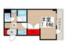 ゲイツハウス 1Kの間取り