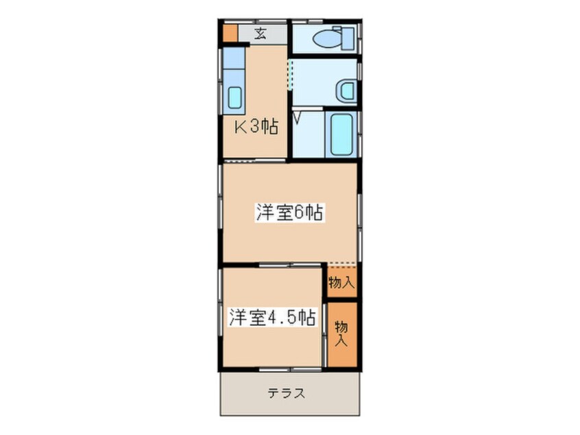 間取図 加藤様貸家（鈴張町）