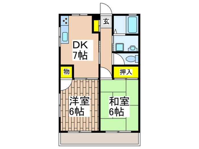 間取り図 グロ－リハイツ
