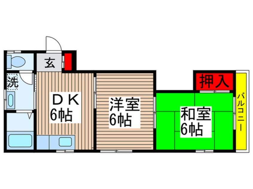 間取図 コーポアサノ