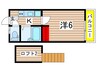 アドパリ10 1Kの間取り