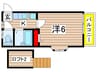 アドパリ10 1Kの間取り