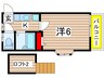 アドパリ10 1Kの間取り