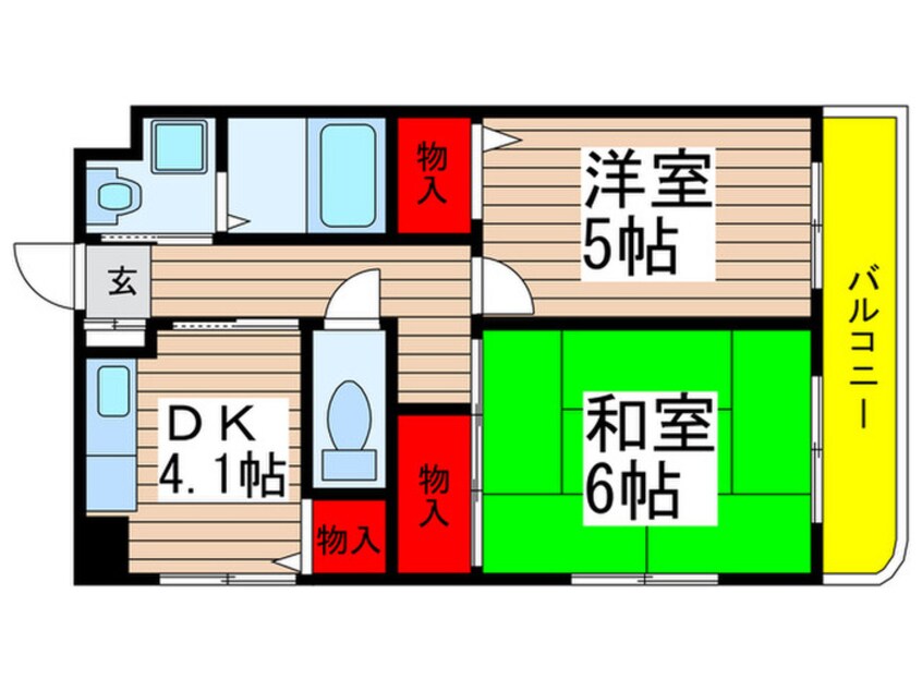 間取図 ピュアハイツ長洲
