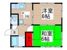 ハイムたなかＢ 2Kの間取り